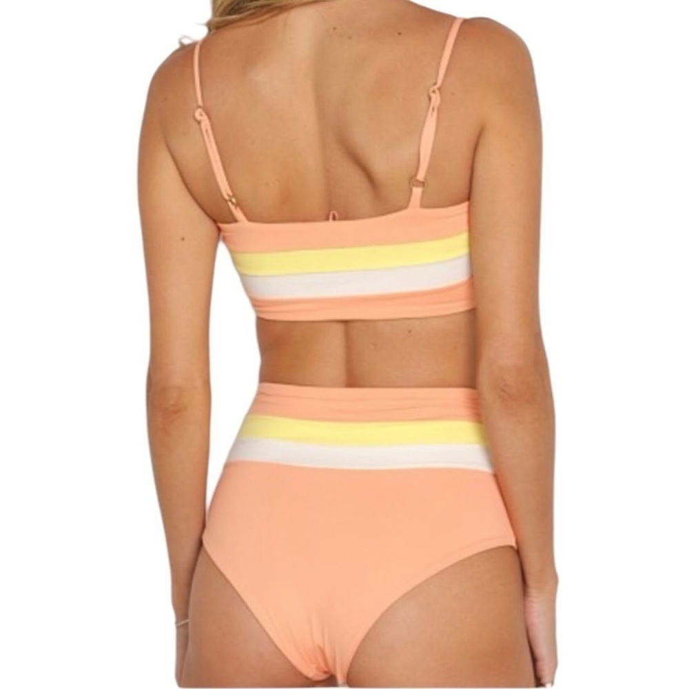 L*Space Rebel Stripe Top Style CBRLT18 & Portia‎ Bottom Style CBPSC18 Set XL NWT - Picture 3 of 6